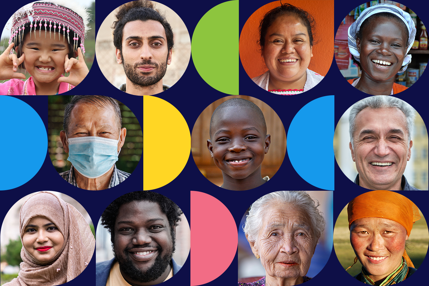 Faces of people